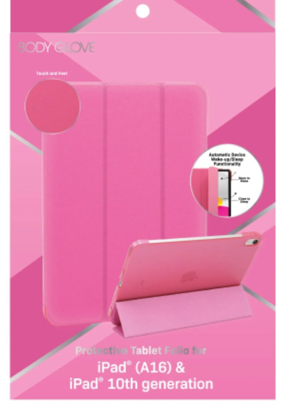 Body Glove Tablet Folio Case for iPad (A16) / iPad (10th gen) - Bright Pink